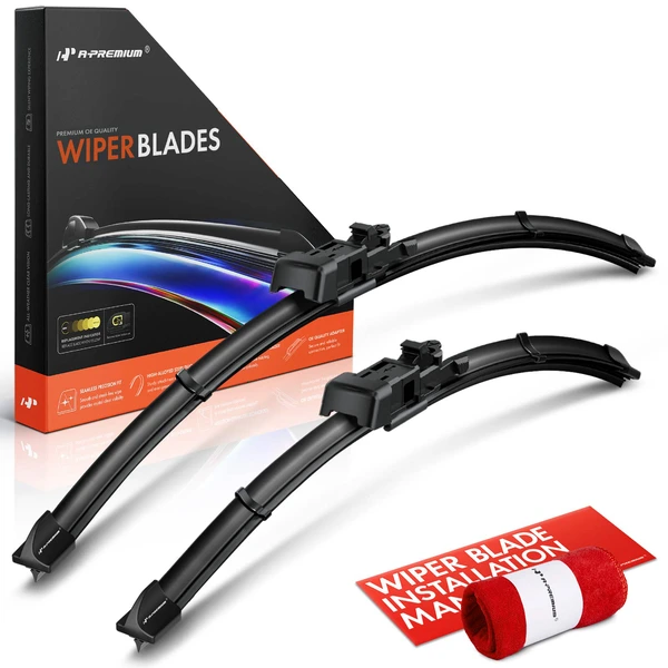 2010-2017 GMC Terrain 2-Pc 24″ + 17″ Beam Windshield Wiper Blade All Season, Quiet, Streak Free A-Premium APWB157