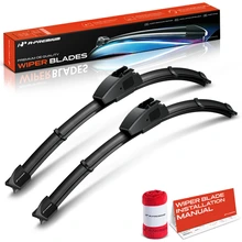2003-2009 Hummer H2 2pc Beam Windshield Wiper Blades All Season, Quiet, Streak Free A-Premium APWB215