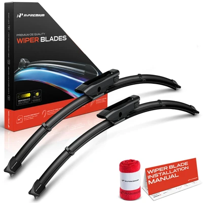 2 Pcs Front 23" & 23" Windshield Wiper Blades