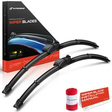 2 Pcs Front 24" & 20" Windshield Wiper Blades