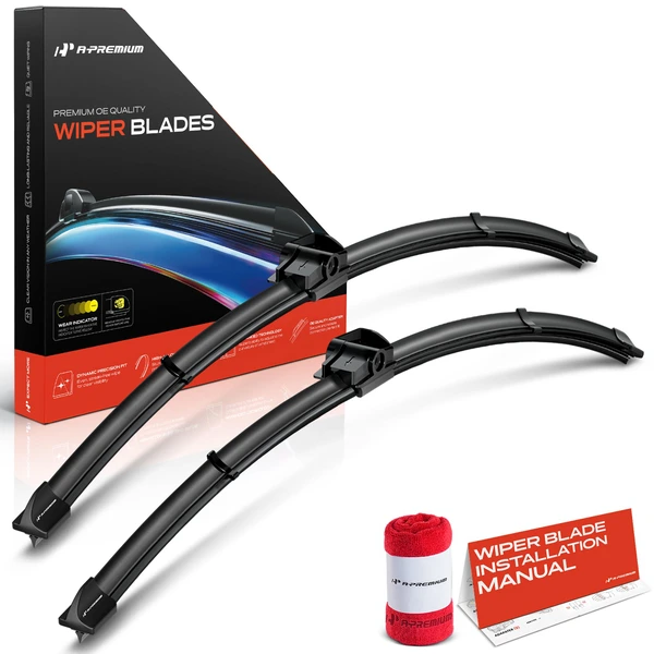 2-Pc 21″ Beam Windshield Wiper Blade All Season, Quiet, Streak Free A-Premium APWB423