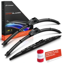 1989-1996 Mazda MPV 3pc Beam Windshield Wiper Blades All Season, Quiet, Streak Free A-Premium APWB657