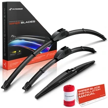 2006-2010 2012-2017 Mazda 5 3pc Beam Windshield Wiper Blades All Season, Quiet, Streak Free A-Premium APWB658