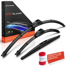 2018-2024 Nissan LEAF 3pc Beam Windshield Wiper Blades All Season, Quiet, Streak Free A-Premium APWB663