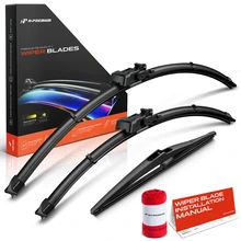 2012-2015 Mercedes-Benz ML63 AMG 3pc Beam Windshield Wiper Blades All Season, Quiet, Streak Free A-Premium APWB667