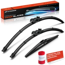 2006-2013 Mercedes-Benz R350 3pc Beam Windshield Wiper Blades All Season, Quiet, Streak Free A-Premium APWB666