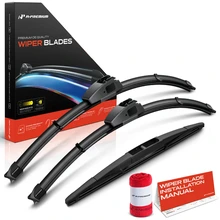 2007-2013 Mitsubishi Outlander 3pc Beam Windshield Wiper Blades All Season, Quiet, Streak Free A-Premium APWB682