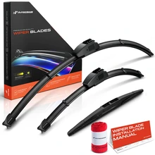 2019-2024 Acura RDX 3pc Beam Windshield Wiper Blades All Season, Quiet, Streak Free A-Premium APWB701