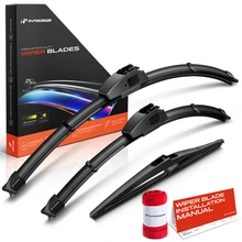 2011-2017 Nissan Juke 3pc Beam Windshield Wiper Blades All Season, Quiet, Streak Free A-Premium APWB710