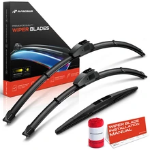 2007-2013 Acura MDX 3pc Beam Windshield Wiper Blades All Season, Quiet, Streak Free A-Premium APWB443