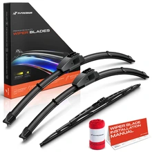 2002-2006 Acura RSX 3pc Beam Windshield Wiper Blades All Season, Quiet, Streak Free A-Premium APWB444