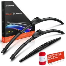 2022-2024 Acura MDX 3pc Beam Windshield Wiper Blades All Season, Quiet, Streak Free A-Premium APWB441