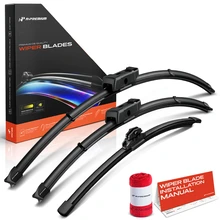 2016-2024 Audi Q7 3pc Beam Windshield Wiper Blades All Season, Quiet, Streak Free A-Premium APWB458