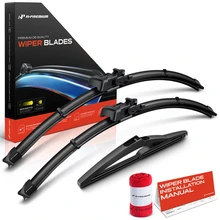 2011-2016 Mini Cooper Countryman 3pc Beam Windshield Wiper Blades All Season, Quiet, Streak Free A-Premium APWB462