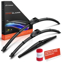2017-2024 Chrysler Pacifica 3pc Beam Windshield Wiper Blades All Season, Quiet, Streak Free A-Premium APWB487