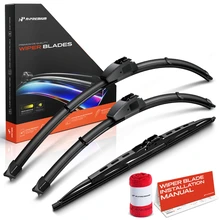 2012-2015 Ram C/V 3pc Beam Windshield Wiper Blades All Season, Quiet, Streak Free A-Premium APWB492
