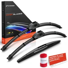 2007-2011 Dodge Nitro 3pc Beam Windshield Wiper Blades All Season, Quiet, Streak Free A-Premium APWB494