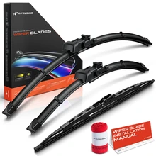 2015-2022 Ram ProMaster City 3pc Beam Windshield Wiper Blades All Season, Quiet, Streak Free A-Premium APWB490