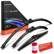 2014-2020 Fiat 500L 3pc Beam Windshield Wiper Blades All Season, Quiet, Streak Free A-Premium APWB501