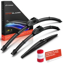 2011-2019 Fiat 500 3pc Beam Windshield Wiper Blades All Season, Quiet, Streak Free A-Premium APWB502