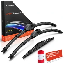 2005-2006 Mazda Tribute 3pc Beam Windshield Wiper Blades All Season, Quiet, Streak Free A-Premium APWB503