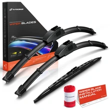 1991-2001 Ford Explorer 3pc Beam Windshield Wiper Blades All Season, Quiet, Streak Free A-Premium APWB519