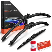 2010-2017 GMC Terrain 3pc Beam Windshield Wiper Blades All Season, Quiet, Streak Free A-Premium APWB545