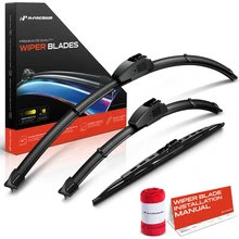 2017-2021 Honda Civic 3pc Beam Wiper Blade All Season, Quiet, Streak Free A-Premium APWB561