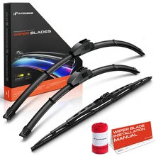 2012-2015 Honda Crosstour 3pc Beam Windshield Wiper Blades All Season, Quiet, Streak Free A-Premium APWB575