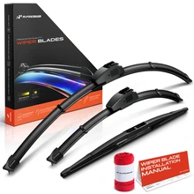 2010-2011 Honda Insight 3pc Beam Windshield Wiper Blades All Season, Quiet, Streak Free A-Premium APWB572