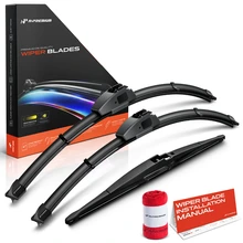 2013-2016 Mazda CX-5 3pc Beam Windshield Wiper Blades All Season, Quiet, Streak Free A-Premium APWB584