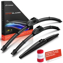 2009-2012 Hyundai Elantra 3pc Beam Windshield Wiper Blades All Season, Quiet, Streak Free A-Premium APWB586