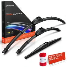 2013-2019 Hyundai Santa Fe XL 3pc Beam Windshield Wiper Blades All Season, Quiet, Streak Free A-Premium APWB587