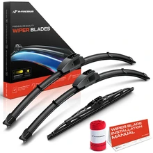 2005-2006 Hyundai Santa Fe 3pc Beam Windshield Wiper Blades All Season, Quiet, Streak Free A-Premium APWB582