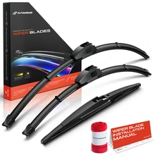 2010-2023 Lexus GX460 3pc Beam Windshield Wiper Blades All Season, Quiet, Streak Free A-Premium APWB596