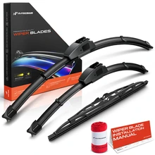 2005-2009 Hyundai Tucson 3pc Beam Windshield Wiper Blades All Season, Quiet, Streak Free A-Premium APWB597