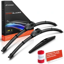 2014-2022 INFINITI QX80 3pc Beam Windshield Wiper Blades All Season, Quiet, Streak Free A-Premium APWB600