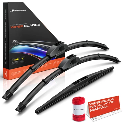 3-Pc 20" + 19" + 14" Windshield Wiper Blades