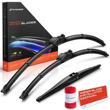 2018-2023 Jaguar E-Pace 3pc Beam Windshield Wiper Blades All Season, Quiet, Streak Free A-Premium APWB612
