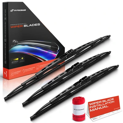 3-Pc 13" + 13" + 18" Windshield Wiper Blades