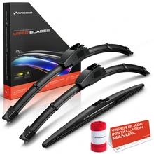 2007-2017 Jeep Wrangler 3pc Beam Wiper Blade All Season, Quiet, Streak Free A-Premium APWB614