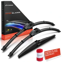 2011-2021 Jeep Grand Cherokee 3pc Beam Windshield Wiper Blades All Season, Quiet, Streak Free A-Premium APWB624