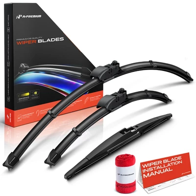 2015-2017 Lexus NX200t 3pc Beam Windshield Wiper Blades All Season, Quiet, Streak Free A-Premium APWB643