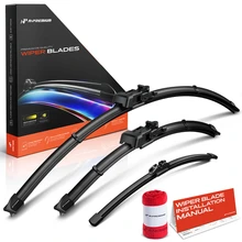 2015-2019 Lincoln MKC 3pc Beam Windshield Wiper Blades All Season, Quiet, Streak Free A-Premium APWB648