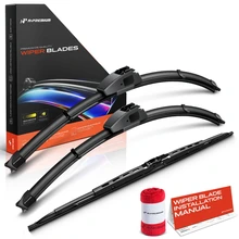 1999-2005 Porsche 911 3pc Beam Windshield Wiper Blades All Season, Quiet, Streak Free A-Premium APWB716