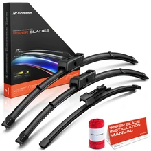 2014-2016 Porsche Panamera 3pc Beam Windshield Wiper Blades All Season, Quiet, Streak Free A-Premium APWB714