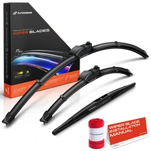 2000-2024 Subaru Outback 3pc Beam Wiper Blade All Season, Quiet, Streak Free A-Premium APWB739