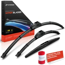 2012-2014 Subaru WRX 3pc Beam Windshield Wiper Blades All Season, Quiet, Streak Free A-Premium APWB731