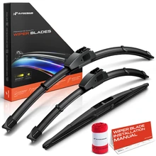 2008-2011 Subaru Impreza 3pc Beam Windshield Wiper Blades All Season, Quiet, Streak Free A-Premium APWB733