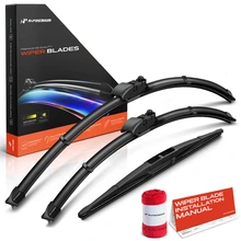 2019-2024 Subaru Ascent 3pc Beam Windshield Wiper Blades All Season, Quiet, Streak Free A-Premium APWB742